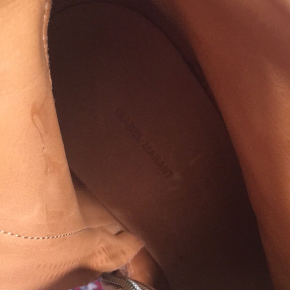 Isabel Marant Dicker Suede Ankle Boots in Tan - Picture 9 of 11